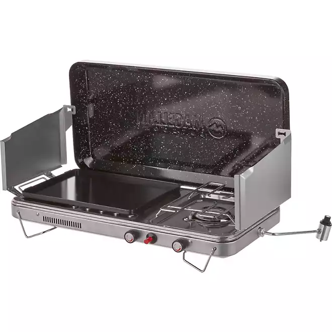 Magellan Outdoors Two Burner Stove with Griddle