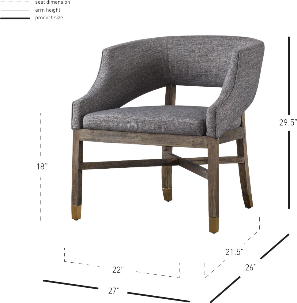 Sebastian Chair   Transitional   Armchairs And Accent Chairs   by HedgeApple  Houzz