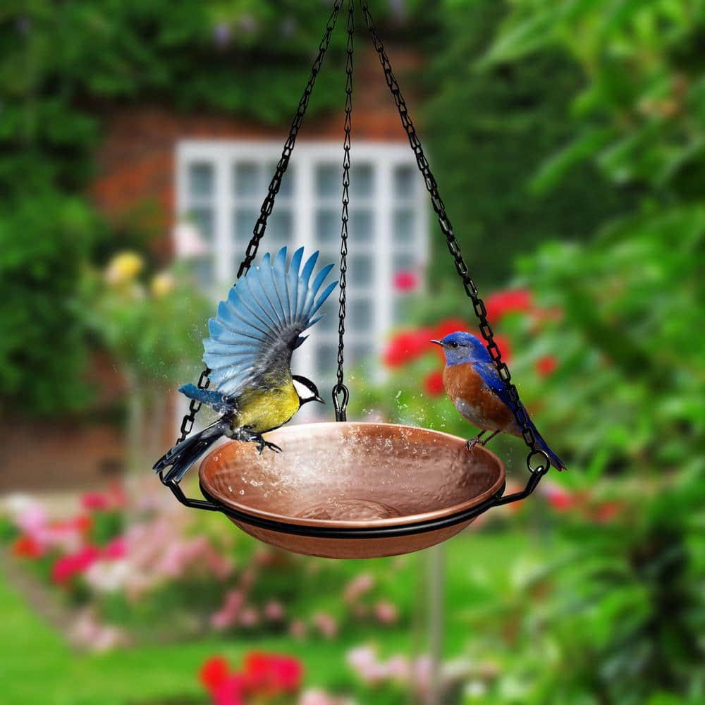 Monarch Abode Monarch Pure Copper Hand Hammered Hanging Bird Bath 17065