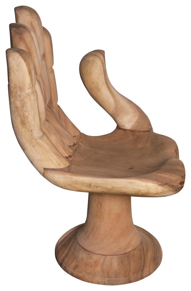 Buddha Chair  Teak   Eclectic   Armchairs And Accent Chairs   by HedgeApple  Houzz