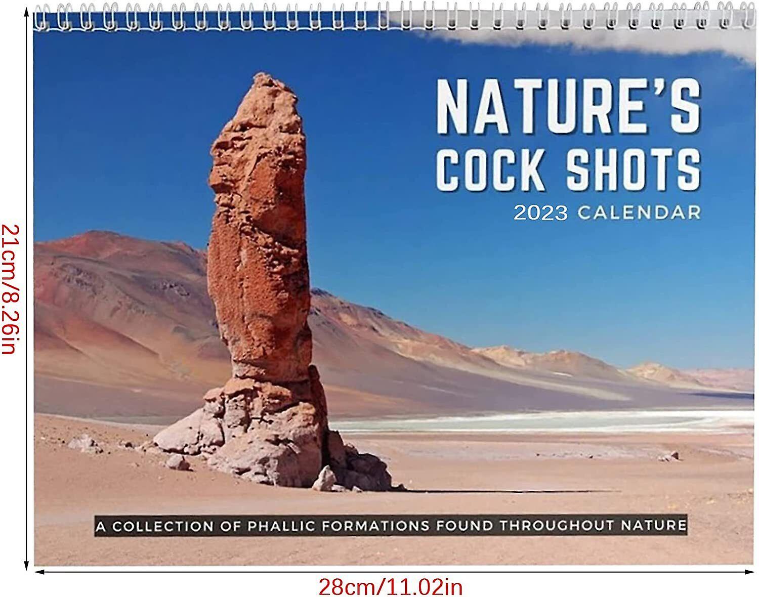 Nature Cock Shots 2023 Calendar Funny Christmas Gift Natural Scenery Calendar