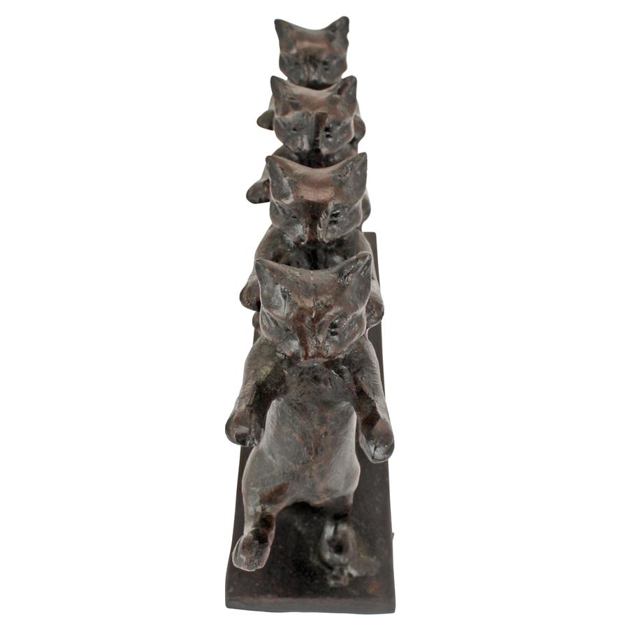 Design Toscano 7" Chorus Line Cats Garden Statue