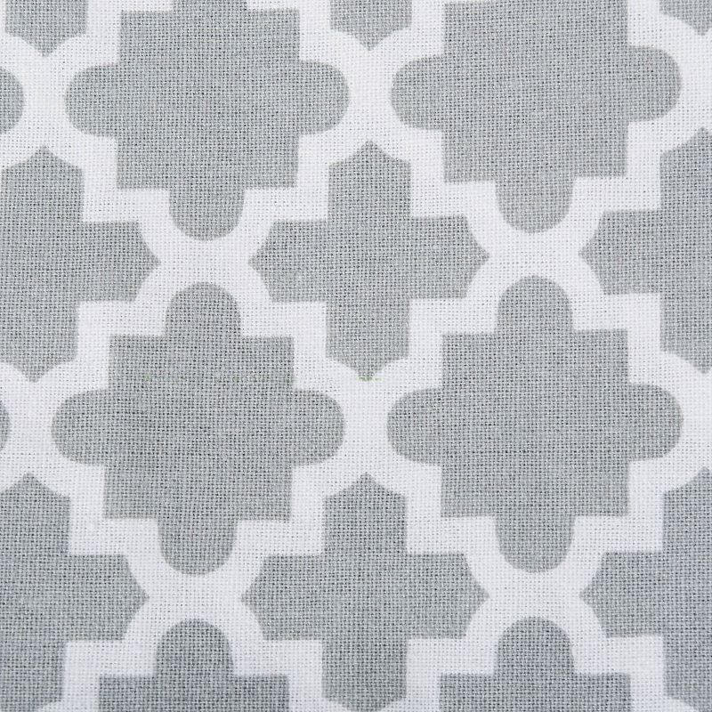 84 Gray Cotton Lattice Tablecloth