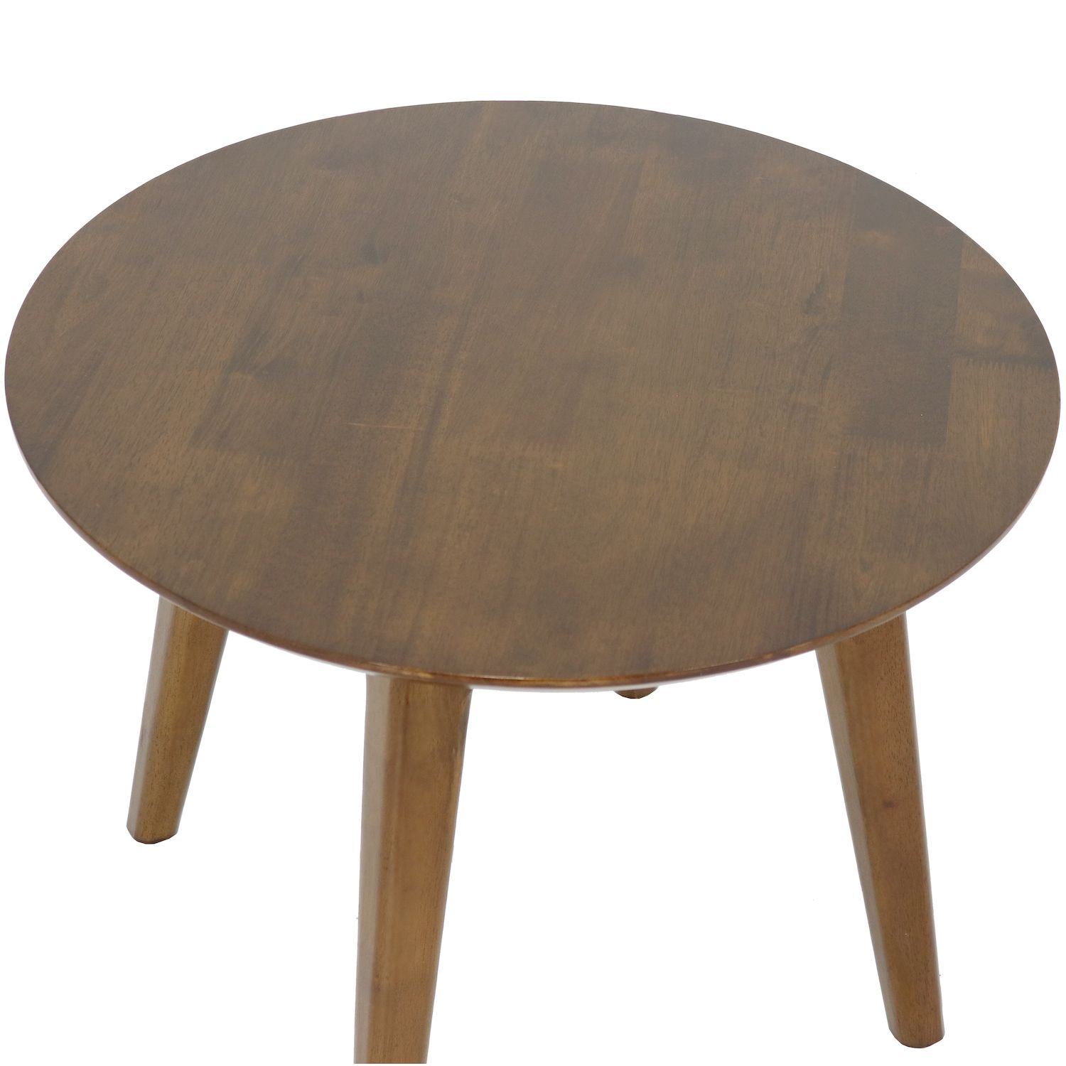 Sunnydaze Cosmo Wood Round Coffee Table - Dark Walnut - 23.5 in