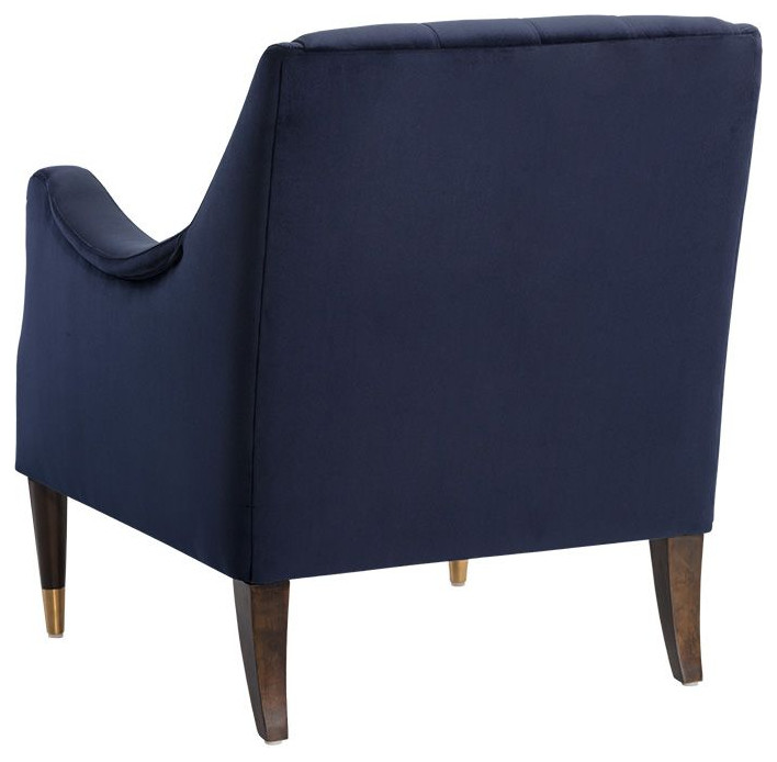 Patrice Lounge Chair  Abbington Navy   Midcentury   Armchairs And Accent Chairs   by Sunpan Modern Home  Houzz