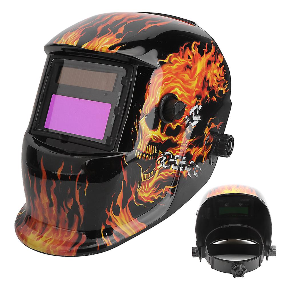 Head Mounted Welding Helmet Solar Auto Darkening Adjustable Headband Welder Safe Protective Face Guard