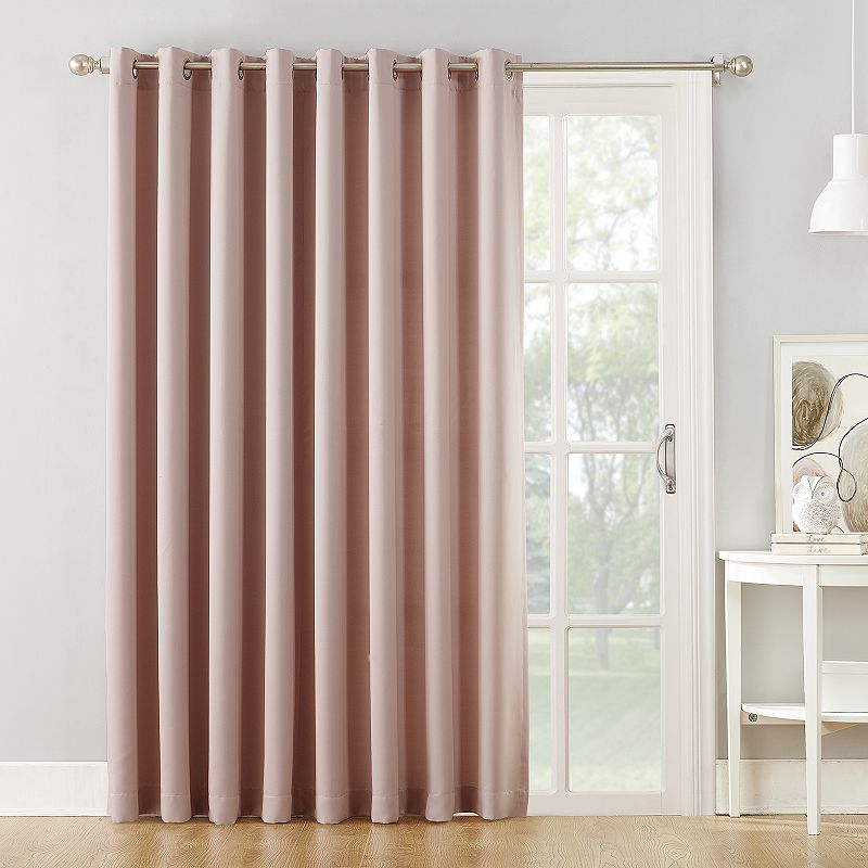 Sun Zero Gramercy Room Darkening Patio Door Curtain Panel