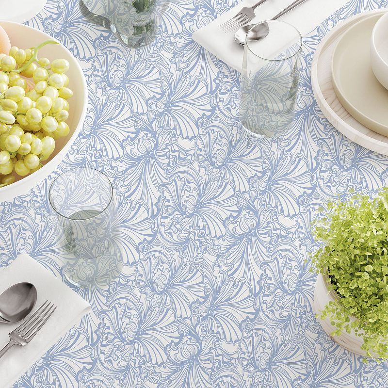 Square Tablecloth， 100% Cotton， 52x52， Floral 143