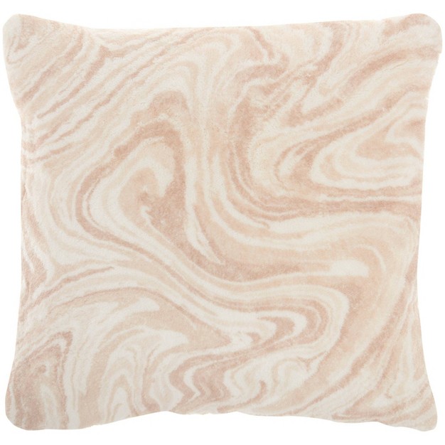 Oversize Life Styles Marble Plush Square Throw Pillow Mina Victory