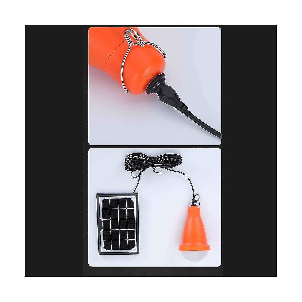 Outdoor Solar Light Bulb With Hook+remote Solar Lamp Garden Courtyard Emergency Energy Saving Campi