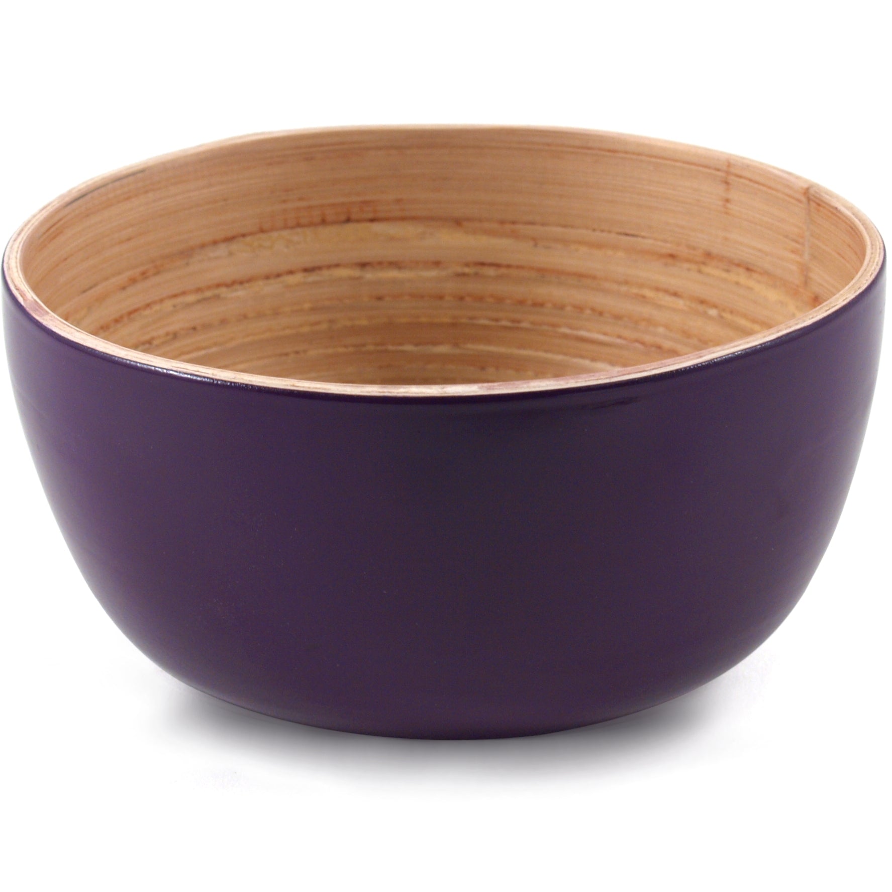 Core Bamboo Eggplant Purple Small 6 Inch Bowl， Set of 4