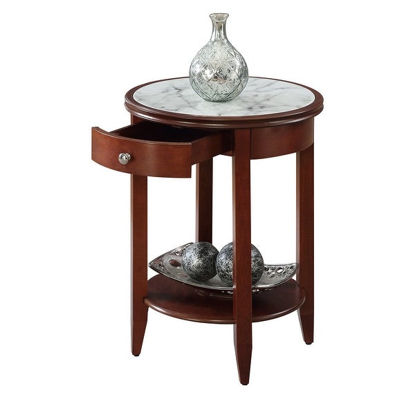 Copper Grove Aubrieta 1 Drawer End Table with Shelf