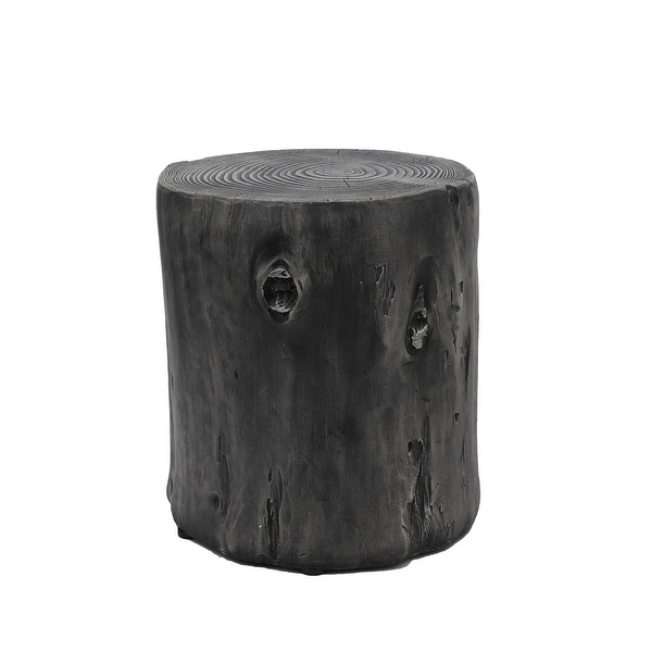 Outdoor Faux Wood Stump Side Table Coffee Table， Side Table