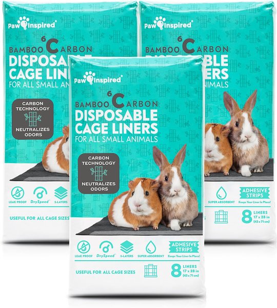 Paw Inspired Bamboo Disposable Small Pet Liner Pee Pads