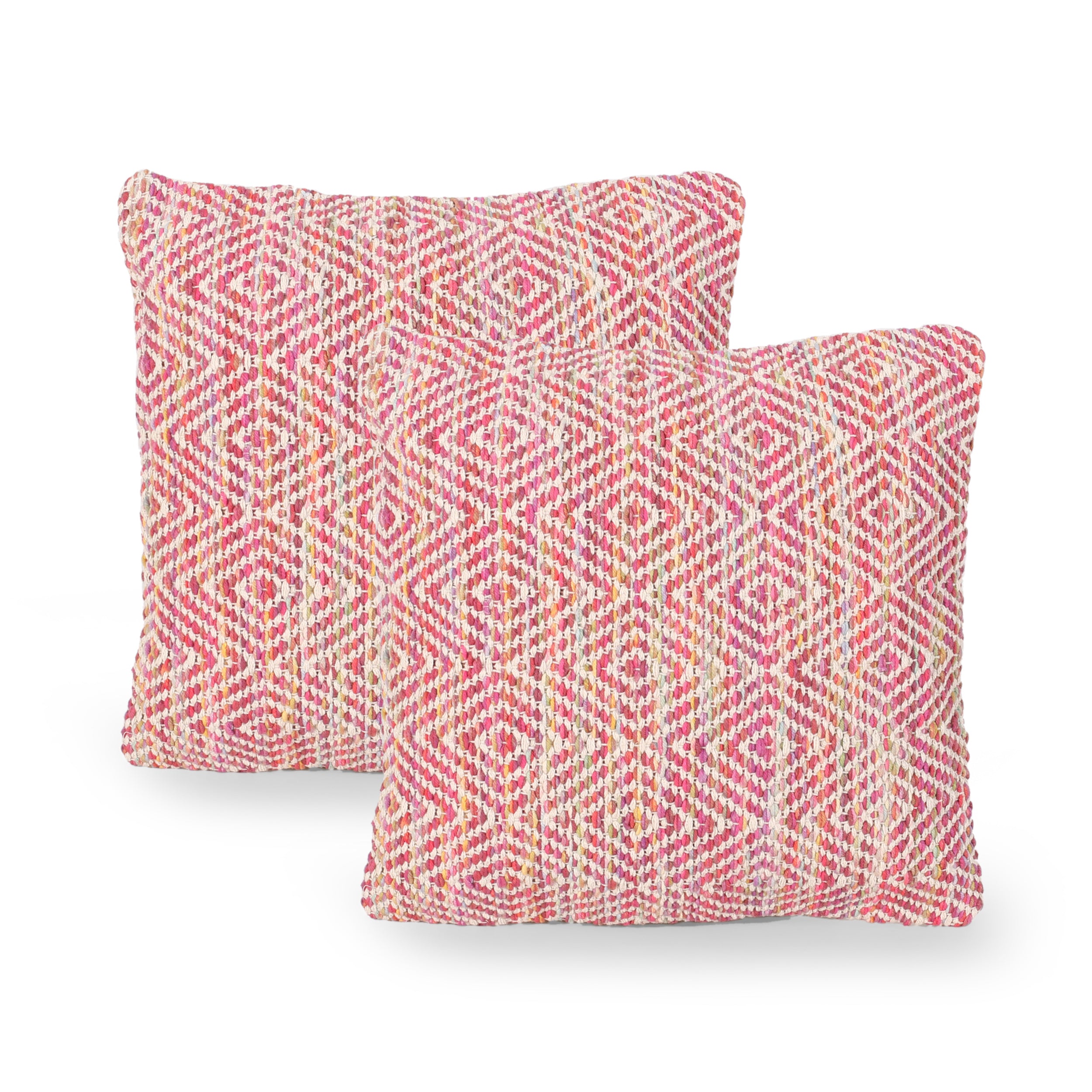 Kristal Boho Cotton Throw Pillow (Set of 2)