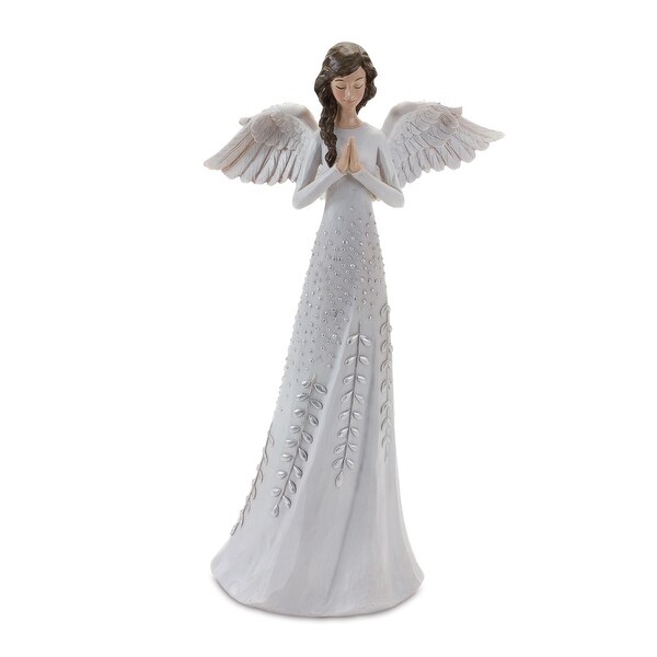 Set of 2 Angel Christmas Tabletop Figurines 12