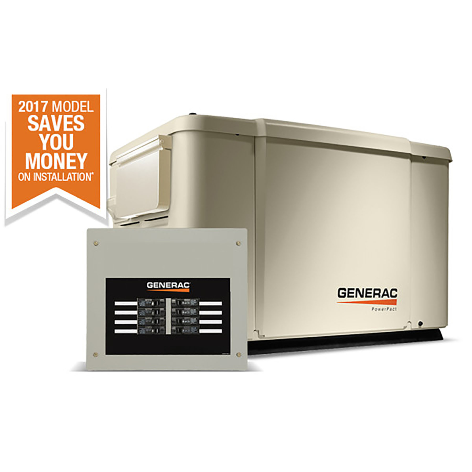 Generac PowerPact 6000 W 240 V Natural Gas or Propane Home Standby Generator