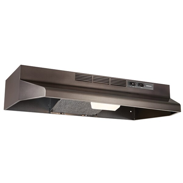 30-inch Under-Cabinet Convertible Range Hood with 2-Speed Exhaust Fan and Light， Black