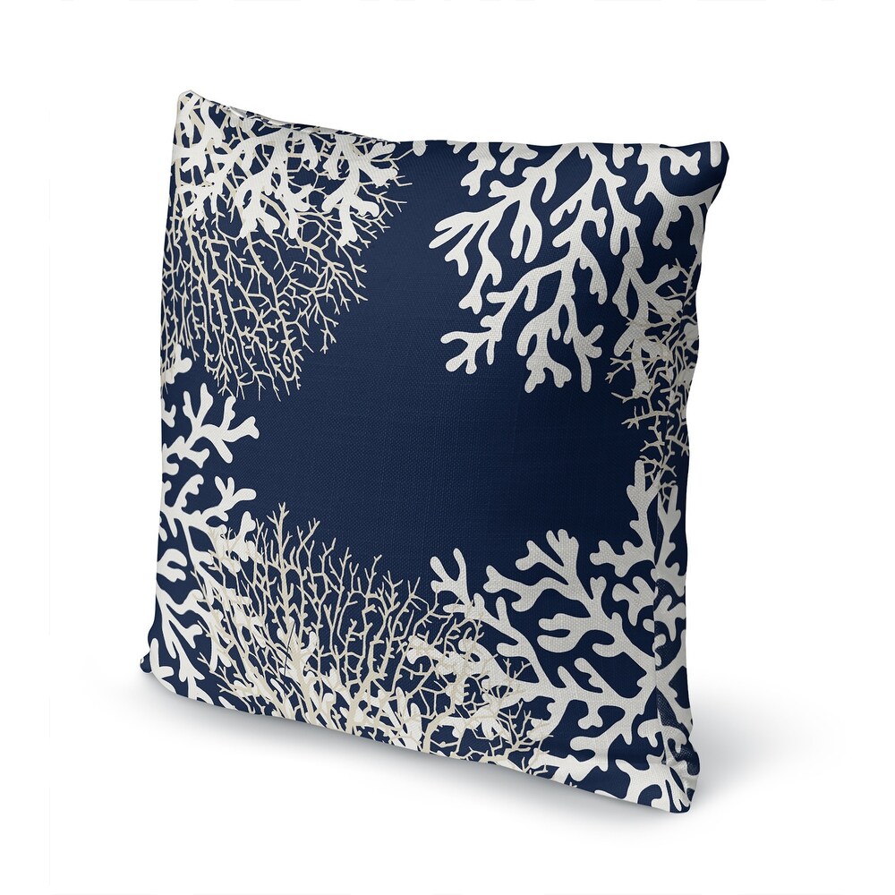 CORAL NAVY Accent Pillow By Kavka Designs