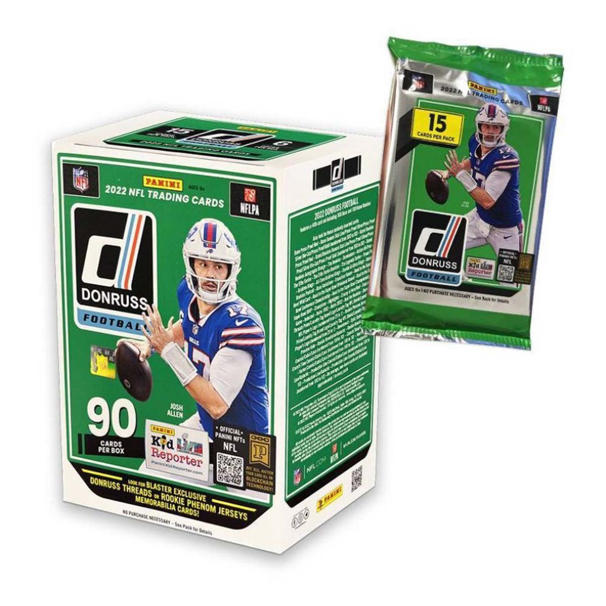 2022 Panini NFL Donruss Football Trading Card Blaster Box