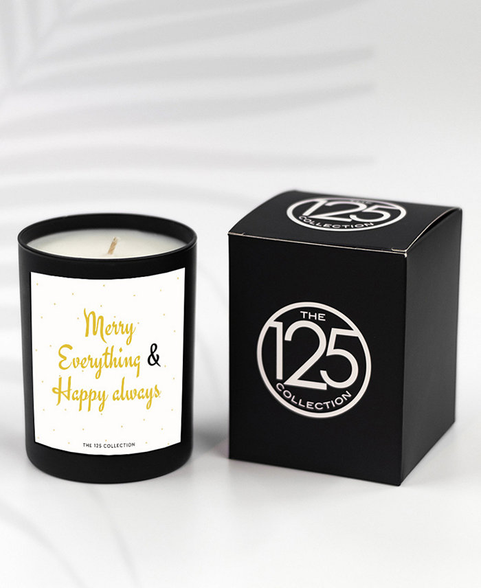 The 125 Collection Merry Everything and Happy Always Luxury Candle  12-Oz.