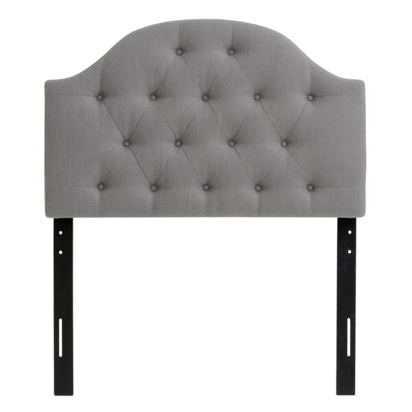 CorLiving Calera Diamond Tufted Fabric Arched Panel Headboard - Twin - - 28495537