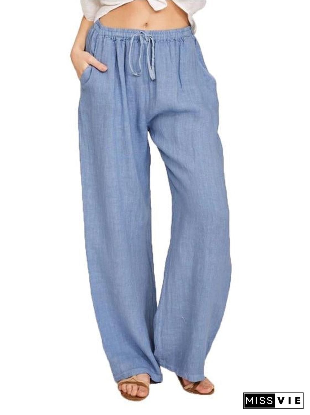 Women Loose Cotton & Linen Casual Pants