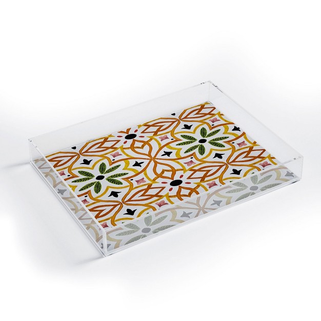 Marta Barragan Camarasa Obsession Nature Mosaics Acrylic Tray Deny Designs