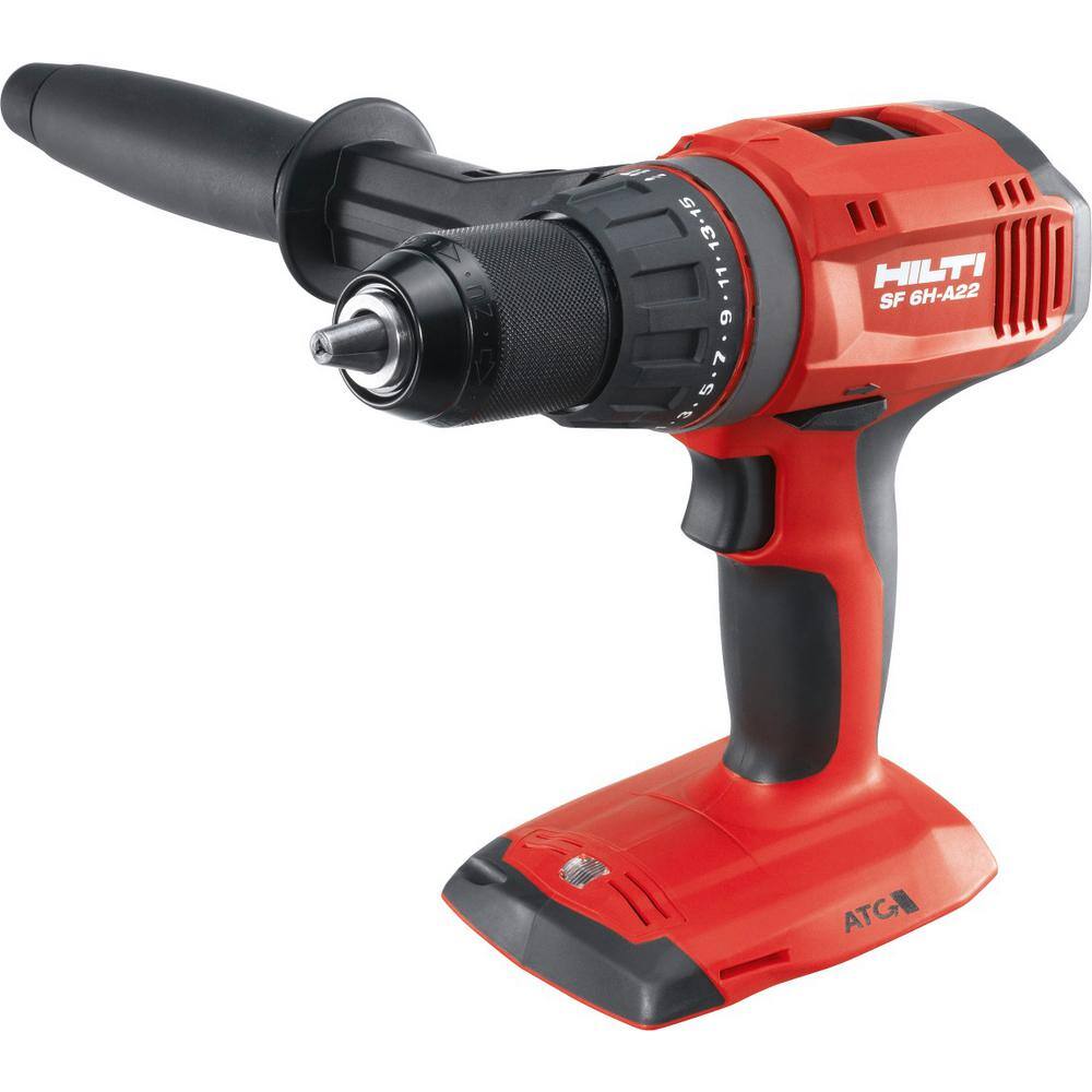 Hilti 22-Volt Lithium-Ion 12 in. Cordless Hammer Drill Driver SF 6H with Kit Box 3554337