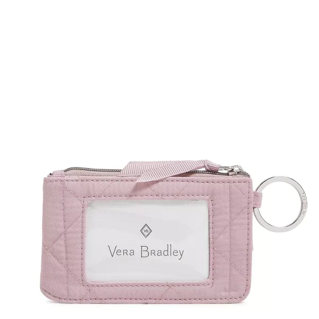 Vera Bradley  RFID Deluxe Zip ID Case in Hydrangea Pink