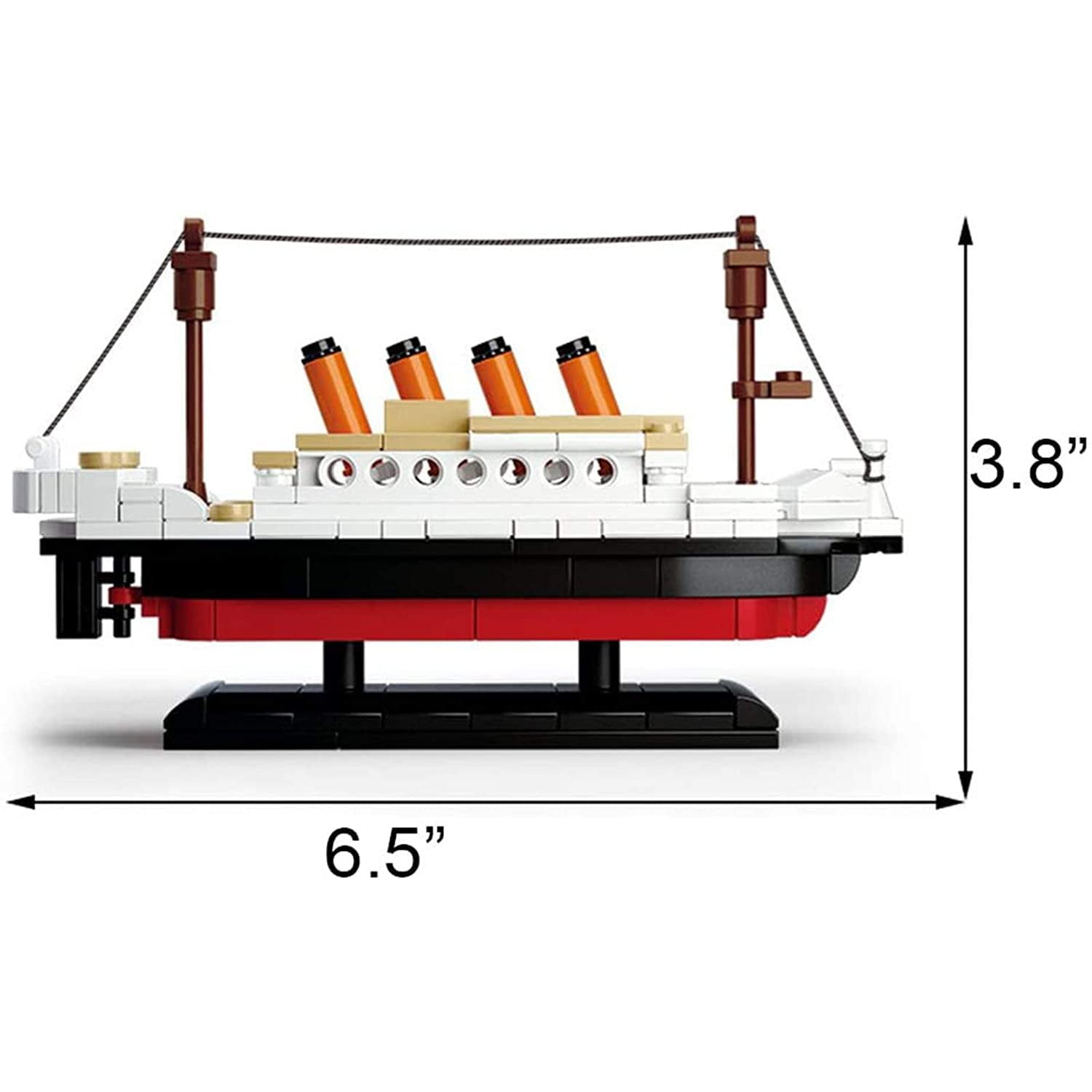 Building Blocks Titanic ShipBoat 3D Model Educational Gift Toys for Children 194PCS