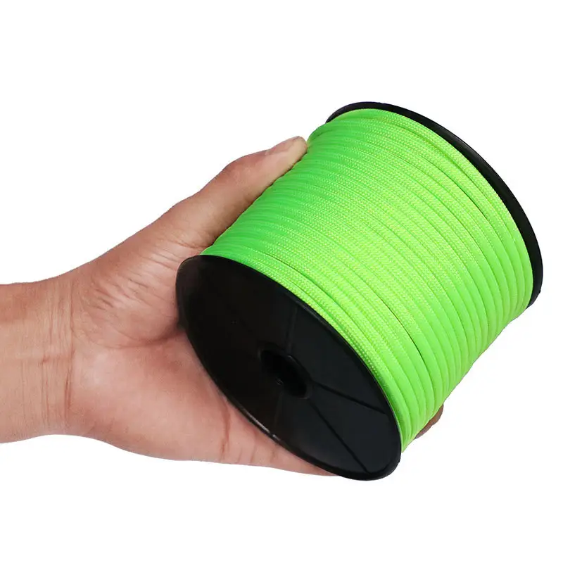 Outdoor Camping Hiking 4mm 550lb Paracord 9 Core Strand Rope Each Spool 100 Meters/Spool