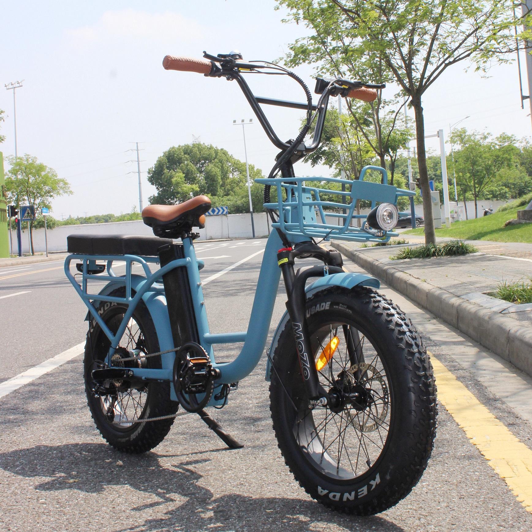 Hot sale China Cargo electric bike 7 Speed 48V Lithium Battery 500W 750W 20 Inch road City e bike Electric Bicycle for woman