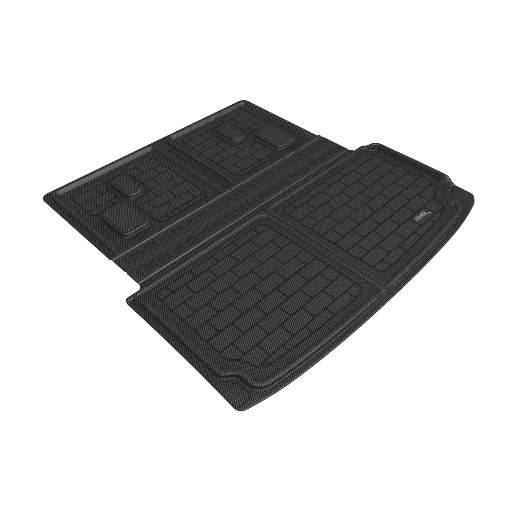 U ACE M1AC0161309 3D Maxpider Kagu Foldable Cargo Liner Floor Mats for 2022 Acura MDX and#44; Black