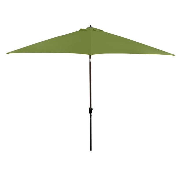 11 x27 X 11 x27 Aluminum Market Polyester Umbrella With Crank Lift Lime Green Astella