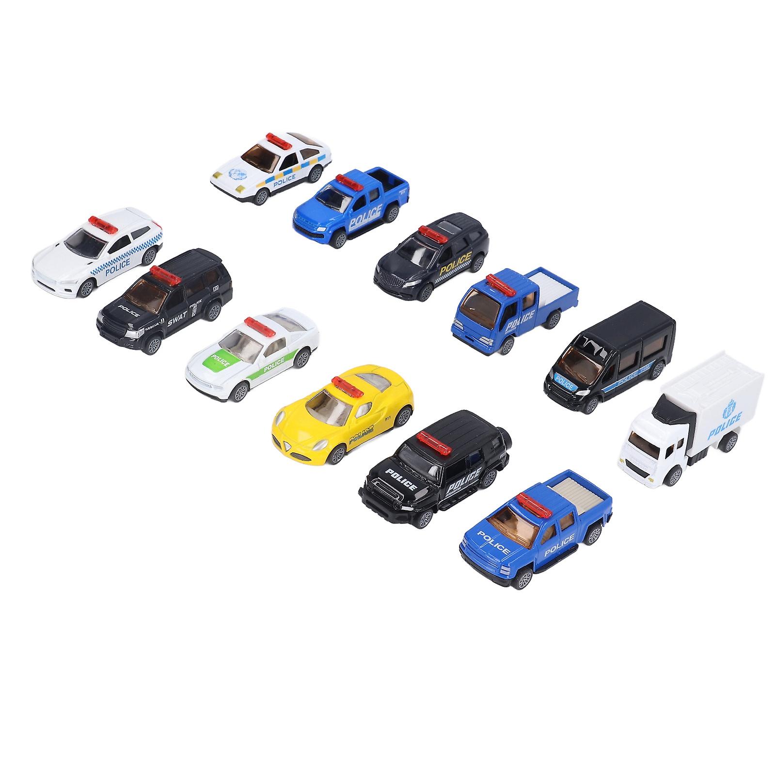 12pcs 1:60 Alloy Car Model Simulated Exquisite Pull Back Vehicle Model Toy Collection Gift For Children