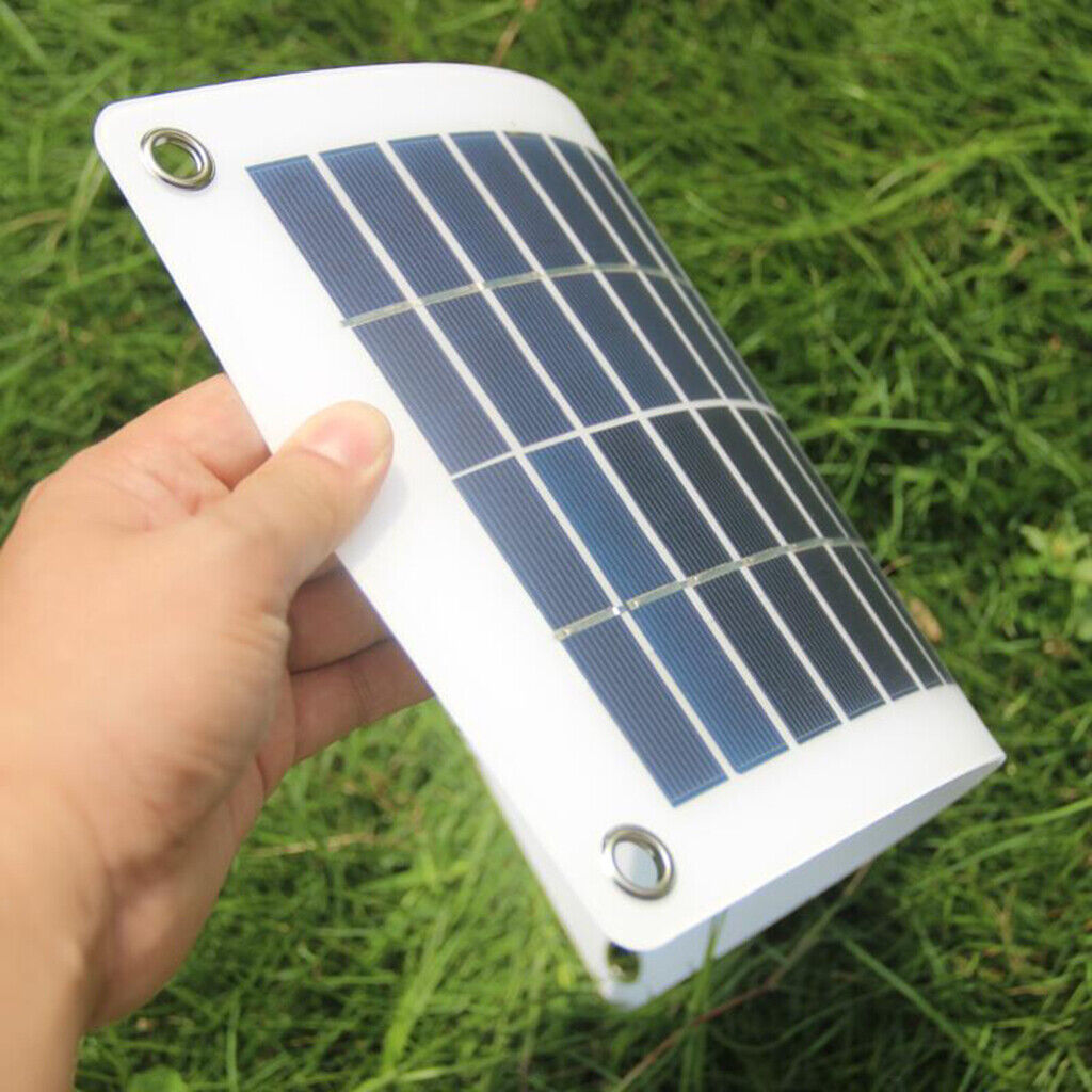 Fast Charging Solar Panel Battery Power Charger 8.5W DC5521 To Alligator Clips