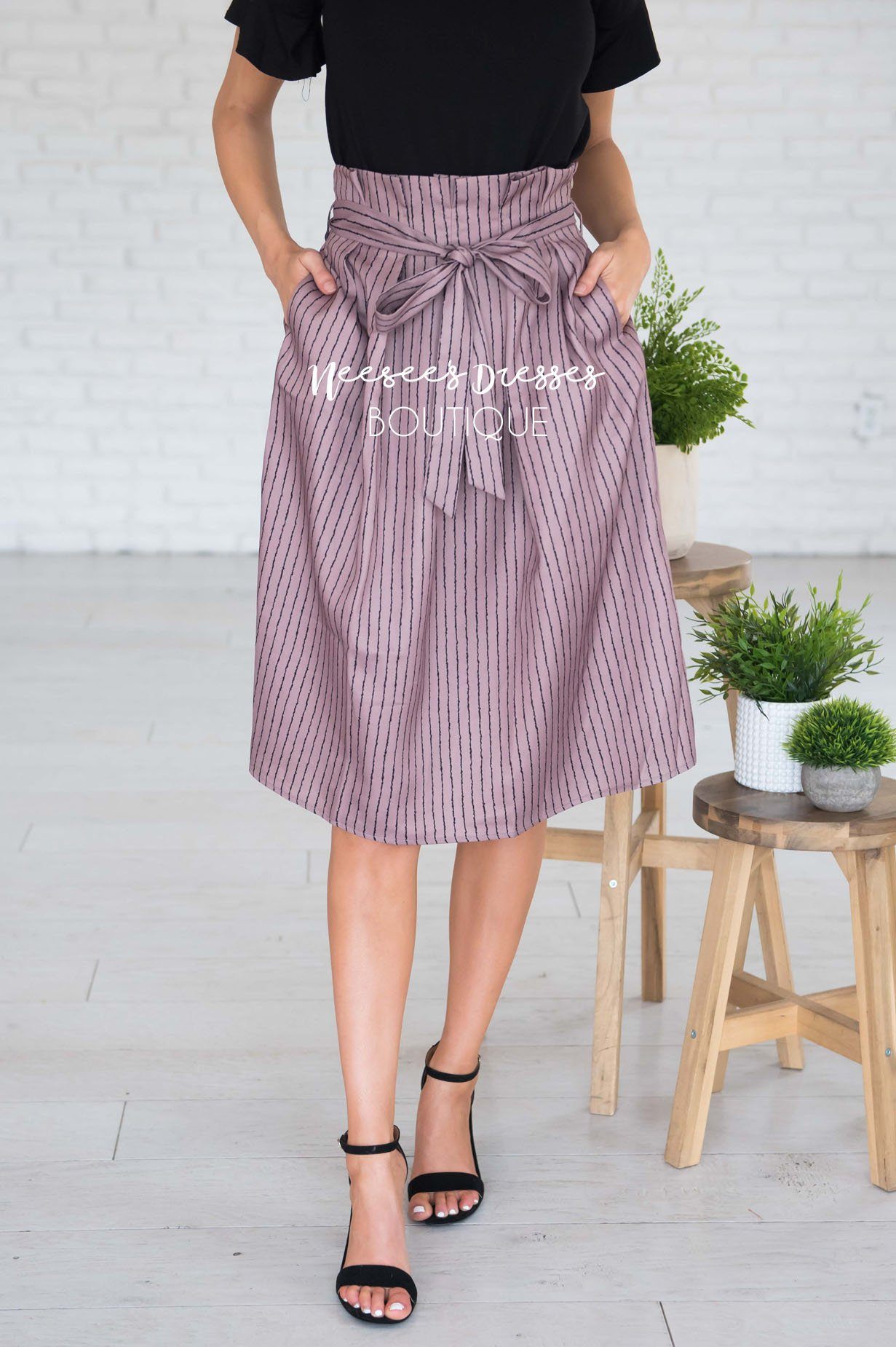 Forever Stylish Tie Waist Skirt