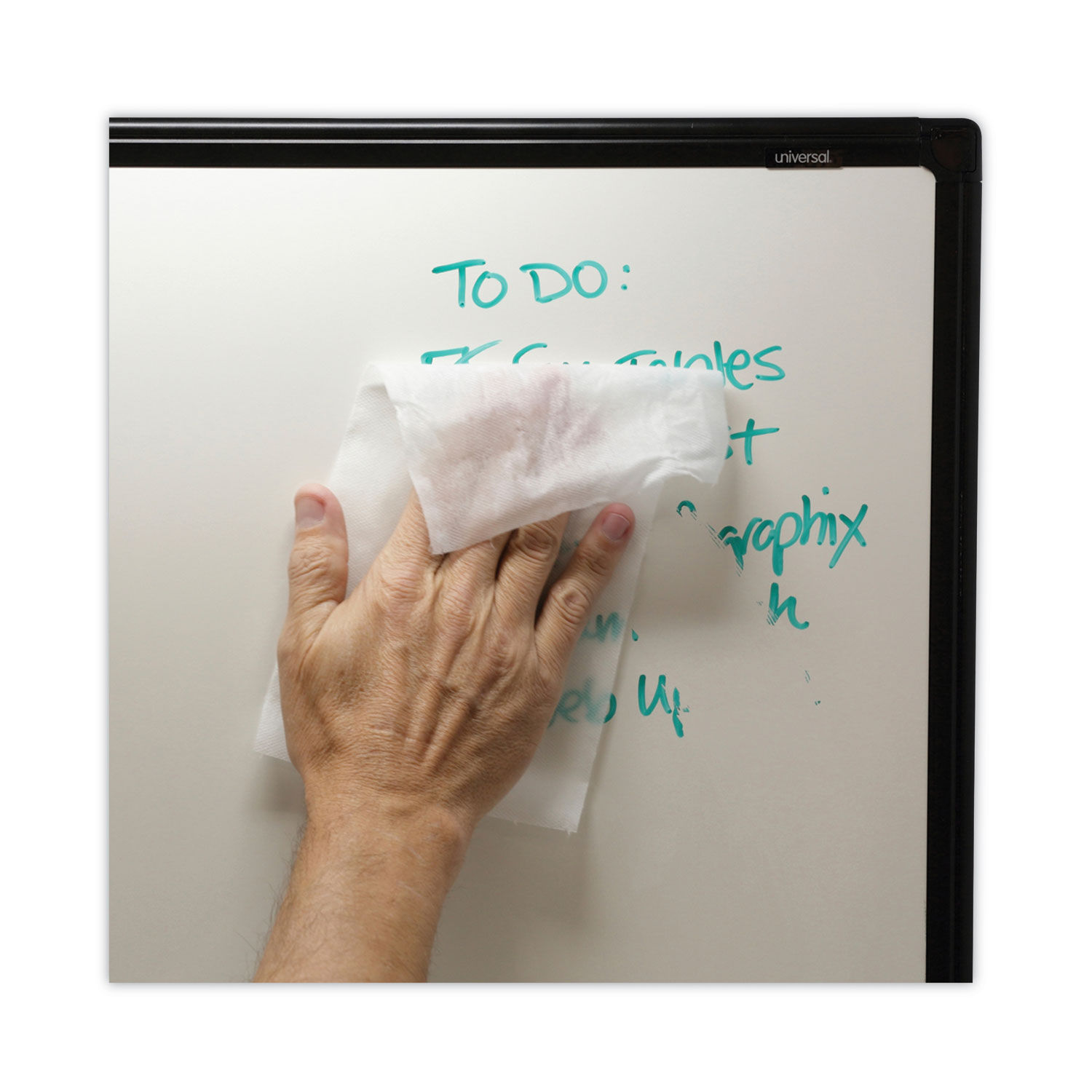 Dry Erase Cleaning Wet Wipes by Universalandreg; UNV43660