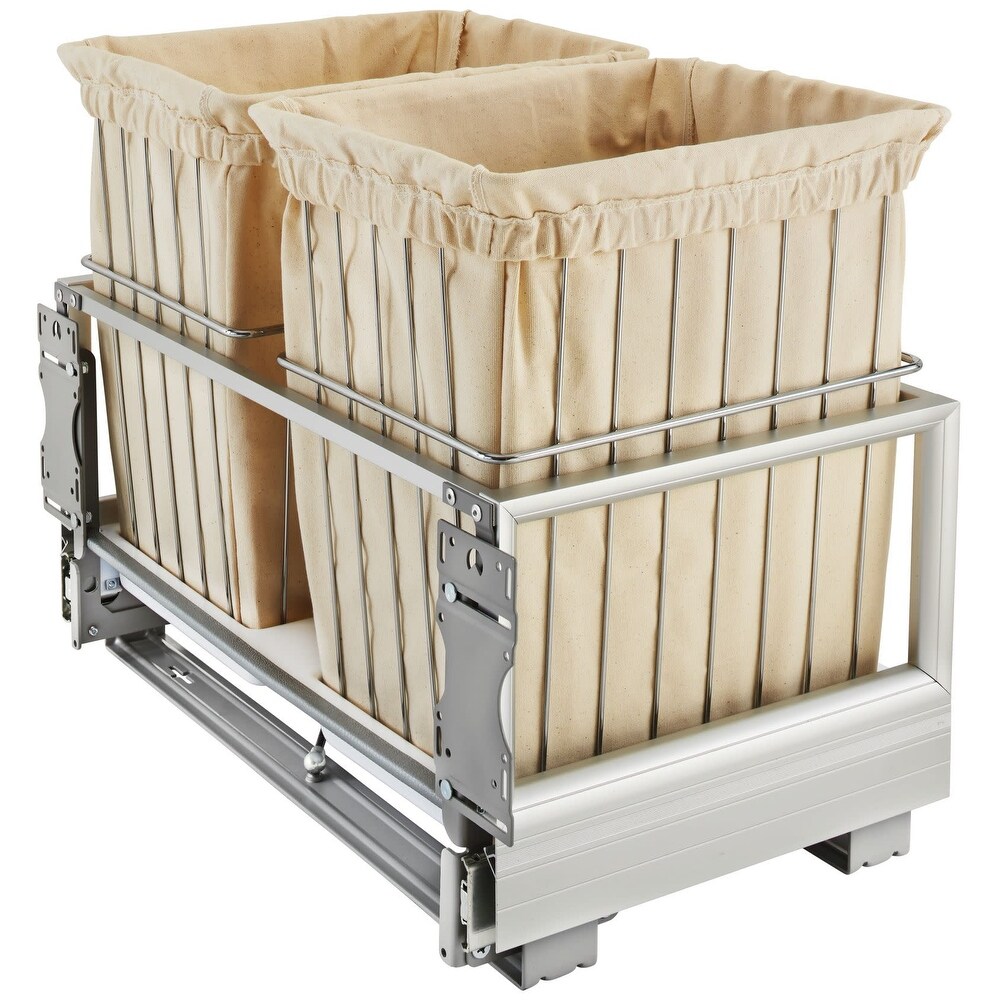 Rev A Shelf CH Series Pull Out Double Hamper with Soft Close for 24