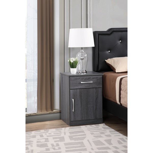 Alston 1-Drawer Nightstand (24 in. H x 16 in. W x 18 in. D) - - 35170030