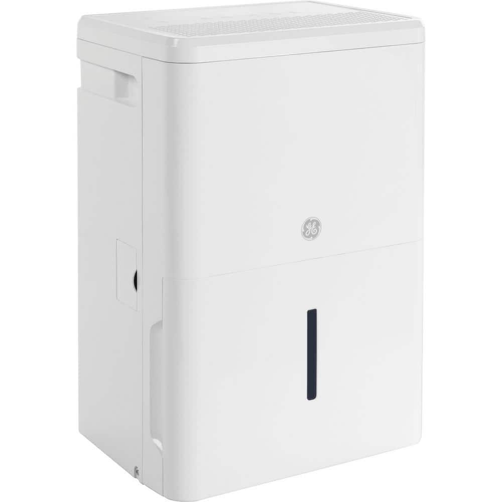 GE 35 pt Dehumidifier with Smart Dry for Bedroom Basement or Very Damp Rooms up to 3000 sq ft in White ENERGY STAR