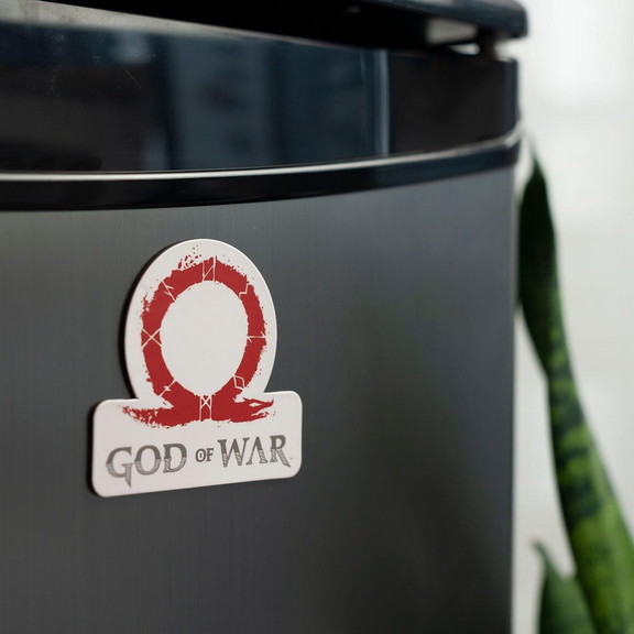 Just Funky God of War (2018) Omega Logo Car Magnet