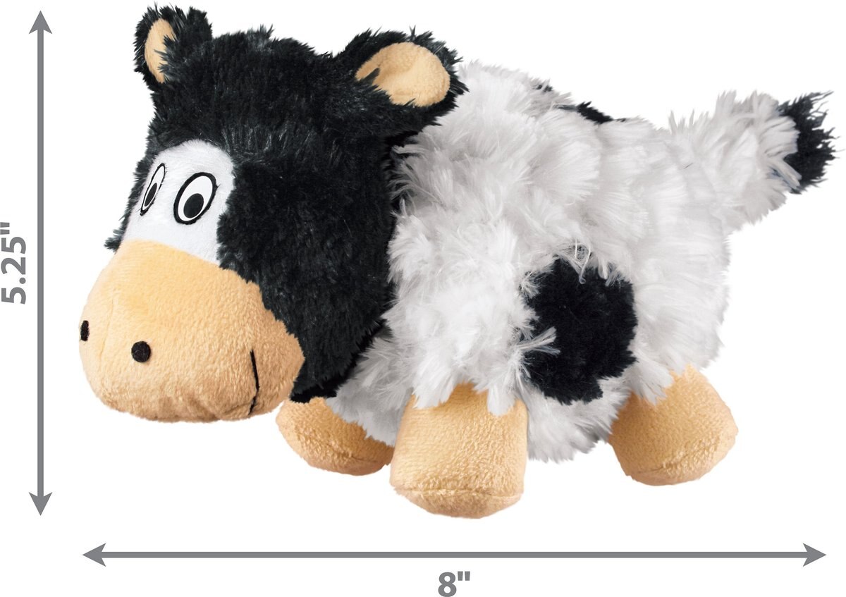 KONG Barnyard Cruncheez Cow Dog Toy