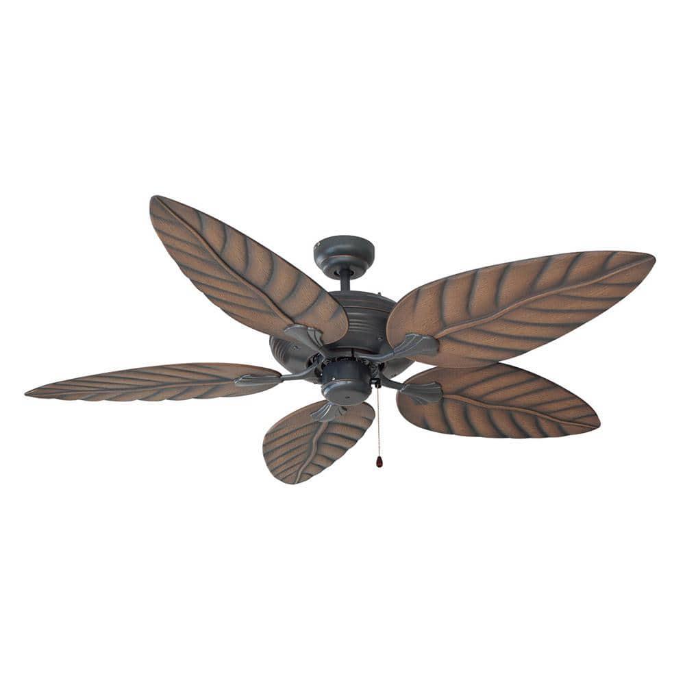 Design House Martinique 52 in IndoorOutdoor Oil Rubbed Bronze Ceiling Fan with No Light Kit with Remote Control