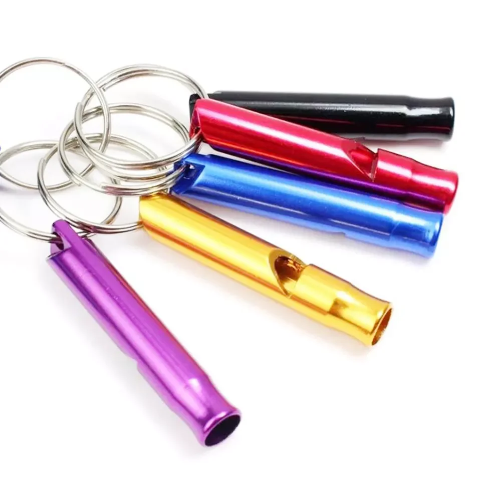 Emergency Survival Tool aluminum alloy lifeguard whistle Ant wolf alarm whistle Self defense whistle keychain