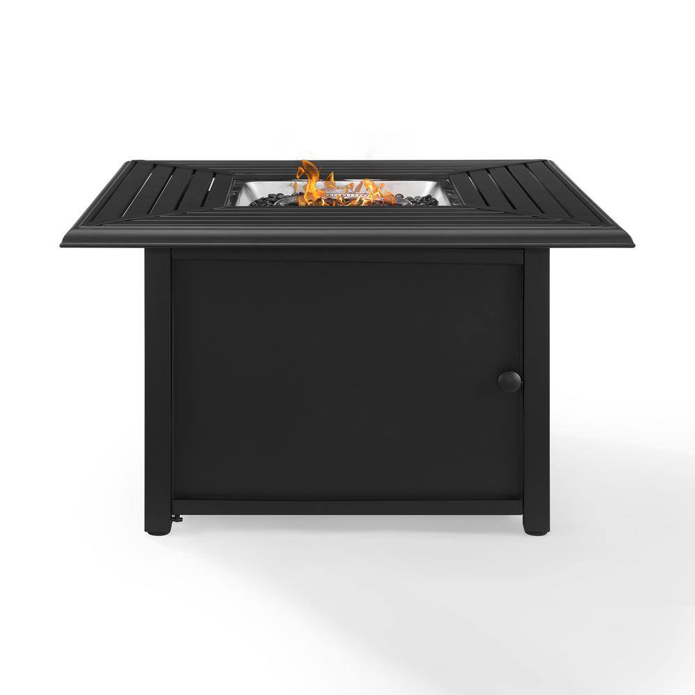 CROSLEY FURNITURE Dante Metal Outdoor Fire Pit Table CO9014-BK