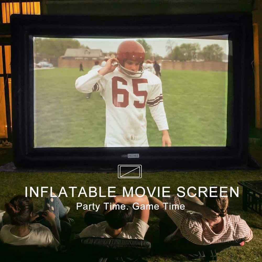 VIVOHOME 20 ft. Inflatable Blow up Mega Movie Projector Screen with Carry Bag X0029LW80T