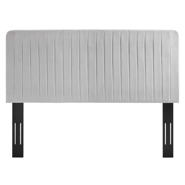 Milenna Channel Tufted Performance Velvet Twin Headboard - - 34422246