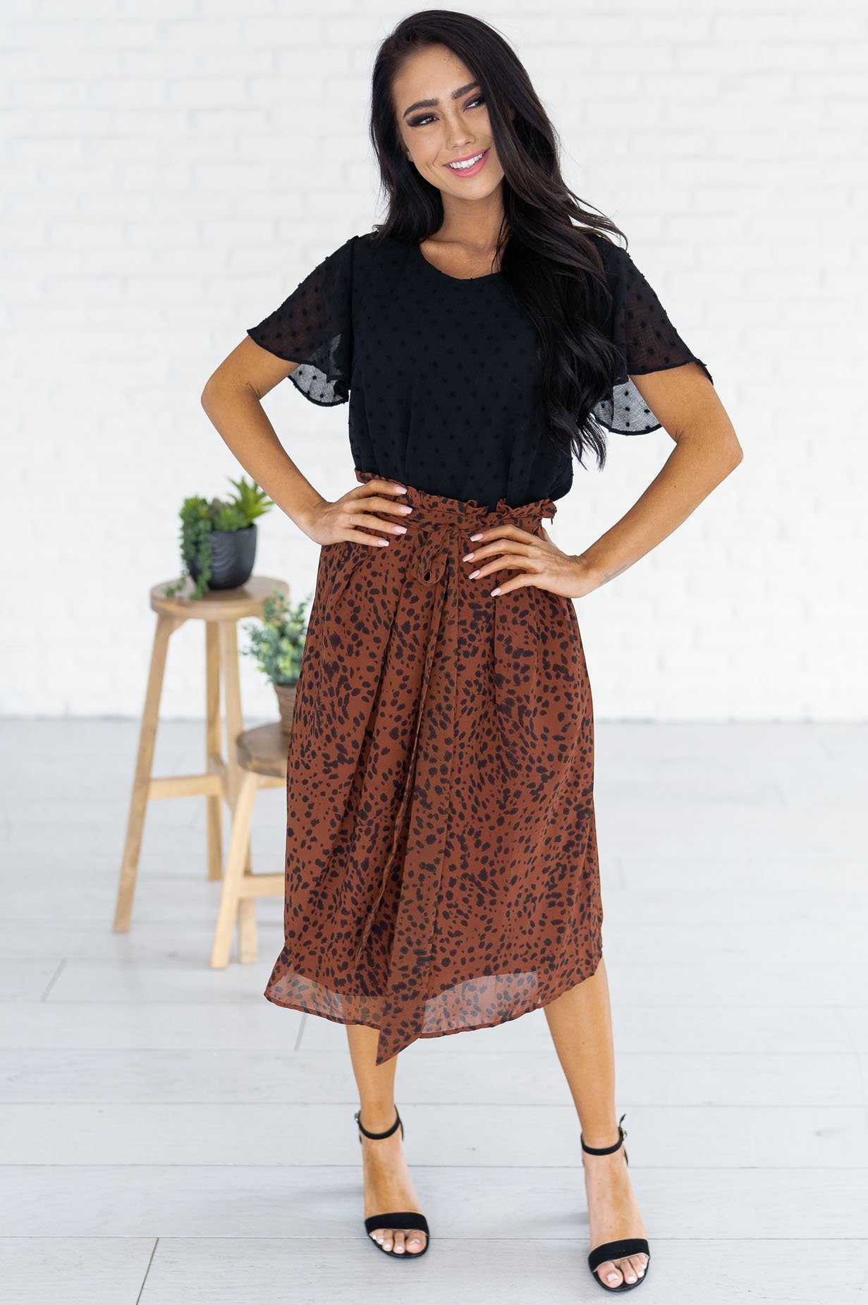 Look This Way Modest Tie Skirt